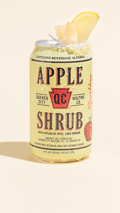Apple Rim - Sugar Rimmed Can of Quaker City Apple Shrubs